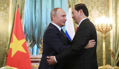 Chủ tịch nước Trần Đại Quang và tổng thống Putin.
