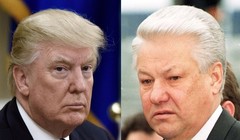 Donald Trump và Yeltsin.