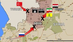 Bản đồ Idlib.