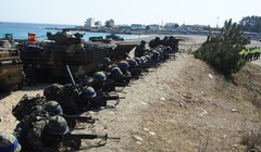 Thủy quân lục chiến Hàn Quốc tập trận pháo binh gần biên giới Triều Tiên