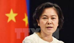 Người phát ngôn Bộ Ngoại giao Trung Quốc Hoa Xuân Oánh. Ảnh: THX/TTXVN