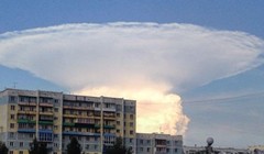 Đám mây hình nấm khổng lồ khiến người dân Siberia hoảng sợ.