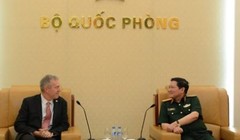 Đại tướng Ngô Xuân Lịch tiếp Đại sứ Ted Osius.
