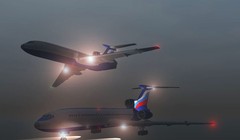 Mô hình đồ họa máy bay Tu-154.