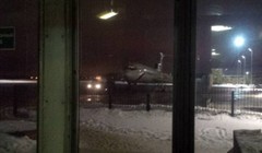 Hình ảnh cuối cùng của chiếc máy bay Tu-154 trước khi cất cánh và rơi xuống biển. (Nguồn: Daily Mail)