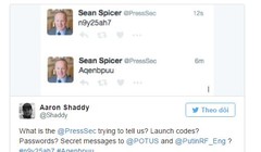 Thư ký báo chí Nhà Trắng công bố “mã hạt nhân" trên Twitter?