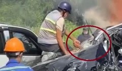 Người đầu tiên kéo tài xế kẹt trong xe Volvo: 'Đừng gọi tôi là người hùng'