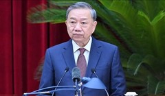 Tổng Bí thư Tô Lâm phát biểu bế mạc Hội nghị. Ảnh VGP/Nhật Bắc.