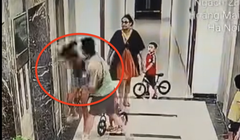 Tạm giữ hình sự người đàn ông đánh phụ nữ tại chung cư ở Hà Nội