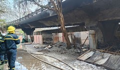 Vụ cháy bãi xe dưới cầu Vĩnh Tuy: Loại trừ nguyên nhân phóng hỏa