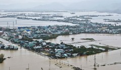 Các vùng phía Đông tỉnh Gia Lai cũng bị ngập lụt nặng. Ảnh: Vietnamnet.