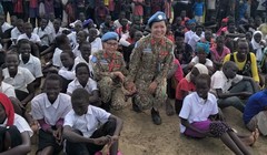 Nỗi lòng người lính trở về từ Nam Sudan. Ảnh: P.T.T.T