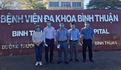 Nhiều bác sĩ BV Chợ Rẫy tức tốc đi Bình Thuận phòng chống COVID-19. Ảnh: Bệnh viện Chợ Rẫy cung cấp
