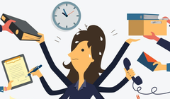 Tập trung và quản lý, sắp xếp được công việc không phải điều dễ dàng. Ảnh: Internet