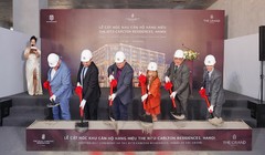 Khu căn hộ The Ritz-Carlton Residences, Hà Nội cất nóc