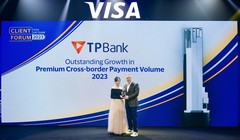 TPBank dẫn đầu tăng trưởng doanh số giao dịch thẻ Visa năm 2023