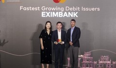 Eximbank đạt giải thưởng 'Fastest Growing Debit Issuers' từ Mastercard