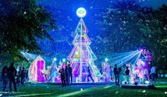 Giáng sinh rực rỡ sắc màu tại “khu rừng pha lê” tuyết trắng Ecopark