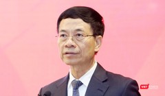 Bộ trưởng Bộ Thông tin và Truyền thông Nguyễn Mạnh Hùng. Ảnh: Thảo Anh.