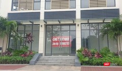 Nhiều shophouse treo biển cho thuê tại khu đô thị Tây Hồ Tây