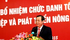 Ông Tiết Văn Thành - Thành viên Hội đồng Thành viên, Tổng Giám đốc Agribank phát biểu nhận nhiệm vụ tại Hội nghị