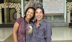 Thúy Nguyễn trong chuyến trở về Việt Nam tháng 4.2015