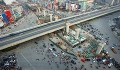 Dự án đường sắt trên cao đang gặp nhiều khó khăn về tiến độ. 