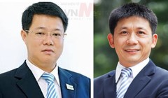 Ông Nguyễn Trường Giang (trái) và ông Bùi Xuân Thu