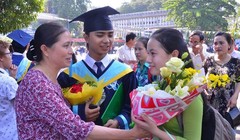Sinh viên Trường ĐH Bách khoa, ĐHQG TP HCM trong ngày tốt nghiệp