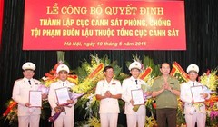 Bộ trưởng Trần Đại Quang trao quyết định cho lãnh đạo Cục C74.