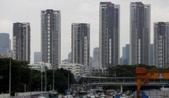 Các tòa tháp căn hộ tại thành phố Thẩm Quyến, miền Nam Trung Quốc chụp hôm 28/8/2015 (Ảnh REUTERS/BOBBY YIP)