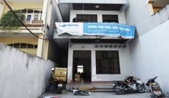 Kho hàng của Tổng công ty CP chuyển phát nhanh Hợp Nhất tại phố Đặng Văn Ngữ (quận Đống Đa, Hà Nội)