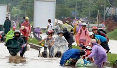 Đường Tân Mai, qua khu đô thị Đền Lừ ở quận Hoàng Mai. Ảnh: Bá Đô.