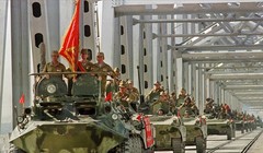 Lính Liên Xô rút khỏi Afghanistan - Ảnh: Voennoe.RF.