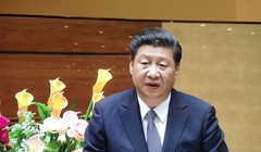 Ông Tập Cận Bình phát biểu trước Quốc hội Việt Nam. Ảnh Vnexpress