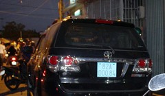 Chiếc xe gây tai nạn của Viện trưởng VKS Tu Mơ Rông. 