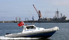 Tàu cảnh sát của Thổ Nhĩ Kỳ. (Nguồn: bloomberg.com)