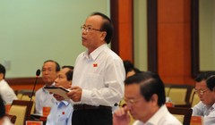 Đại diểu Trần Văn Thiện nói về tham nhũng - Ảnh: Tự Trung