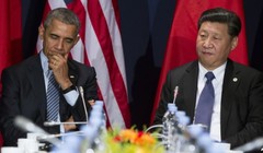 Tổng thống Mỹ Barack Obama gặp Chủ tịch Trung Quốc Tập Cận Bình bên lề hội nghị COP 21 ở Paris, ngày 30.11.2015.