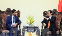 Thủ tướng Nguyễn Tấn Dũng đã tiếp Tổng Giám đốc điều hành Tập đoàn Google Sundar Pichai - Ảnh: Nhật Bắc