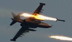 Máy bay chiến đấu Nga không kích mục tiêu ở Syria. (Nguồn: republika.mk)