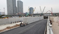 Hầm chui nút giao Trung Hòa sắp được thông xe