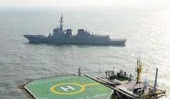 Một cuộc tập trận của quân đội Hàn Quốc nhằm bảo vệ đảo Ieodo Ảnh: EPA