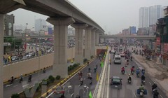 Việc thông xe hầm nút giao Thanh Xuân chính là mảnh ghép hoàn chỉnh cho nút giao 4 tầng đầu tiên của Hà Nội nhằm giảm áp lực giao thông. (Ảnh: Việt Hùng/Vietnam+)