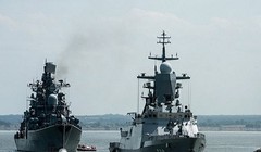 Tàu hộ tống Streregushchy (Dự án 20380) và tàu khu trục Nastoichivy của hải quân Nga