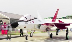 Mẫu máy bay chiến đấu tàng hình đầu tiên của Nhật Bản. (Ảnh: Bộ Quốc phòng Nhật Bản)