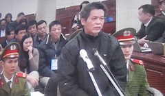 Bị cáo Phạm Thanh Tân tại phiên tòa sơ thẩm. Ảnh: Nguyễn Khoa.