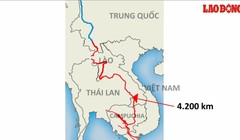 Trung Quốc có xả nước thì lượng nước này cũng phải vượt qua quãng đường lên tới 4.200 km mới có thể về tới Việt Nam