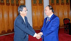 Thủ tướng Nguyễn Xuân Phúc và Đại sứ Nhật Bản Fukada Hiroshi