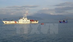 Tàu cảnh sát biển Việt Nam. (Ảnh: Đỗ Trưởng/TTXVN)